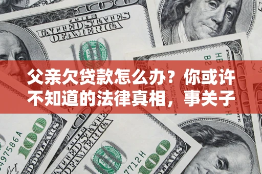 武汉父亲欠贷款怎么办？你或许不知道的法律真相，事关子女未来