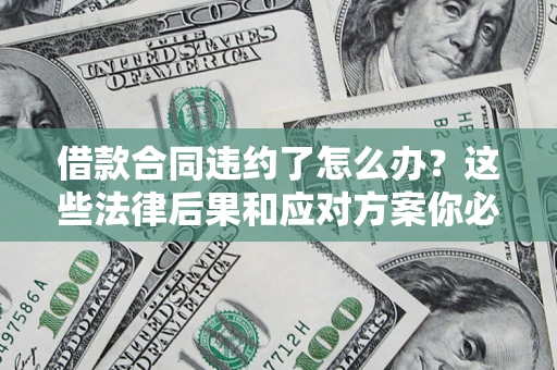 武汉借款合同违约了怎么办？这些法律后果和应对方案你必须知道