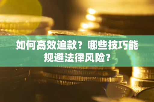 武汉如何高效追款？哪些技巧能规避法律风险？