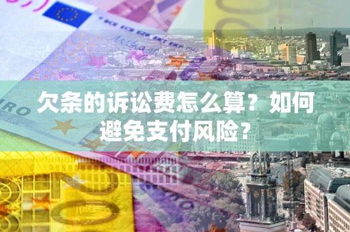 武汉欠条的诉讼费怎么算？如何避免支付风险？