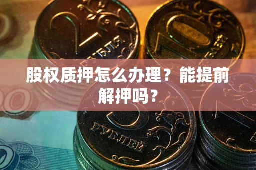 武汉股权质押怎么办理？能提前解押吗？